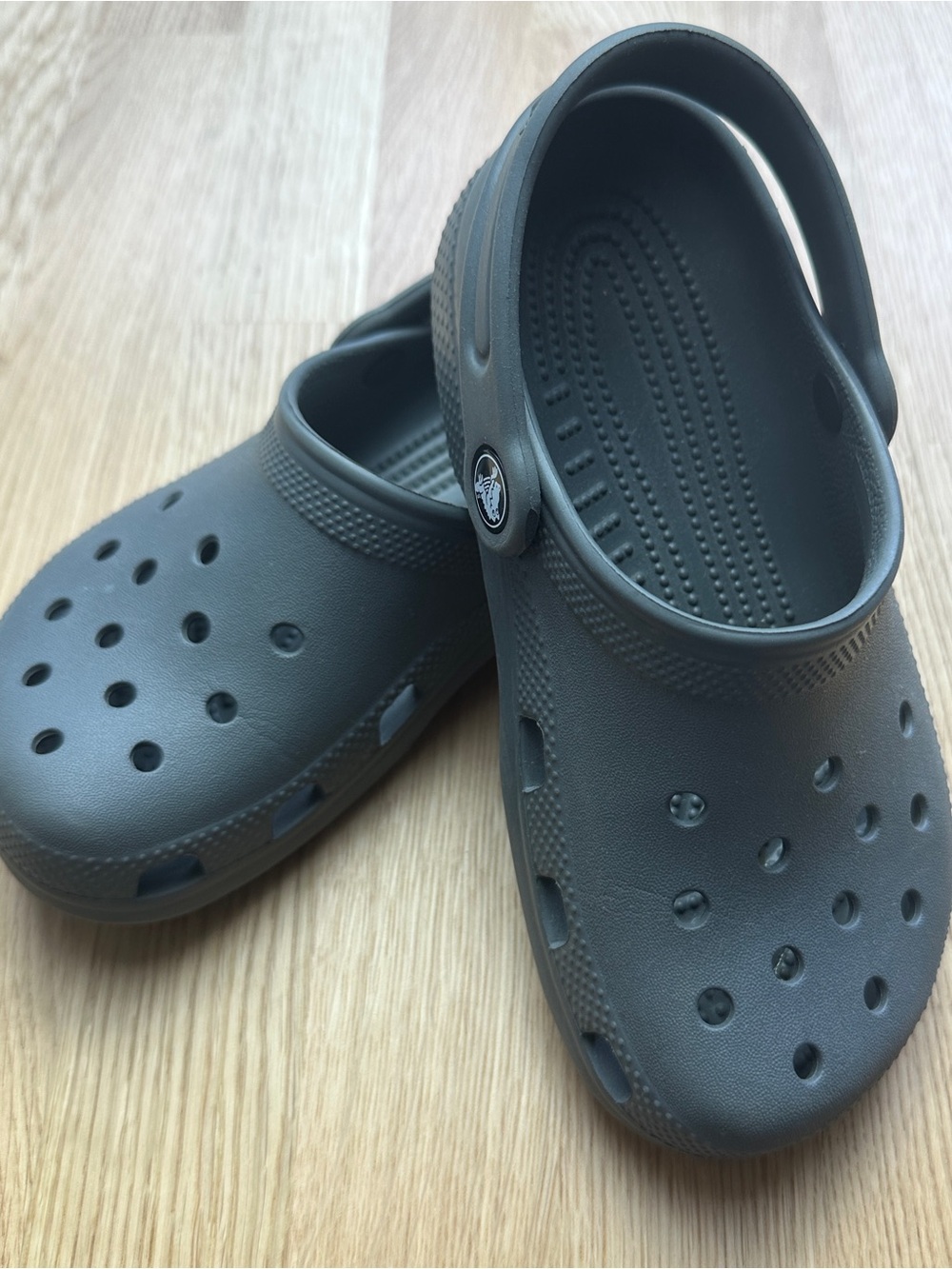 CROCS Kids Charcoal Gray Classic Clog Sandals